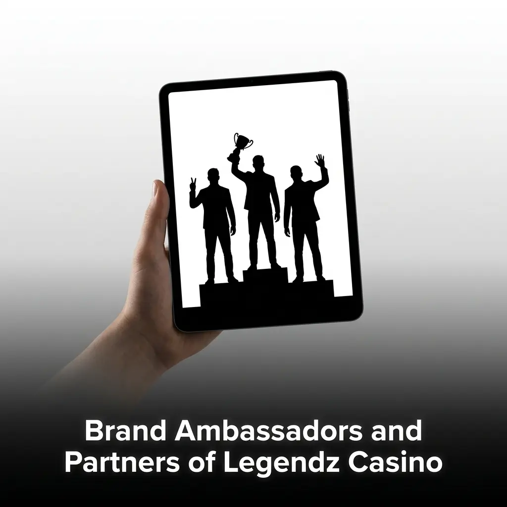 Legendz Casino logo with crypto community branding and affiliate partnership promotions for US players