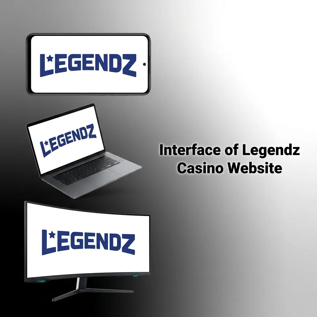Legendz Casino dark-themed website interface showing Sports, Live, Casino, eSports, and Promotions navigation for US users