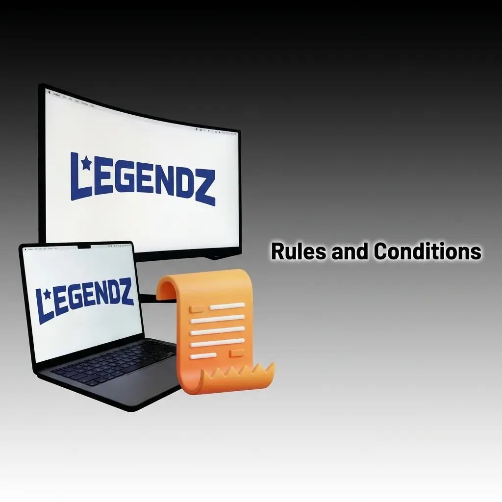 Legendz Casino rules and conditions including age requirements, account limits, bonus terms, and withdrawal policies for US players