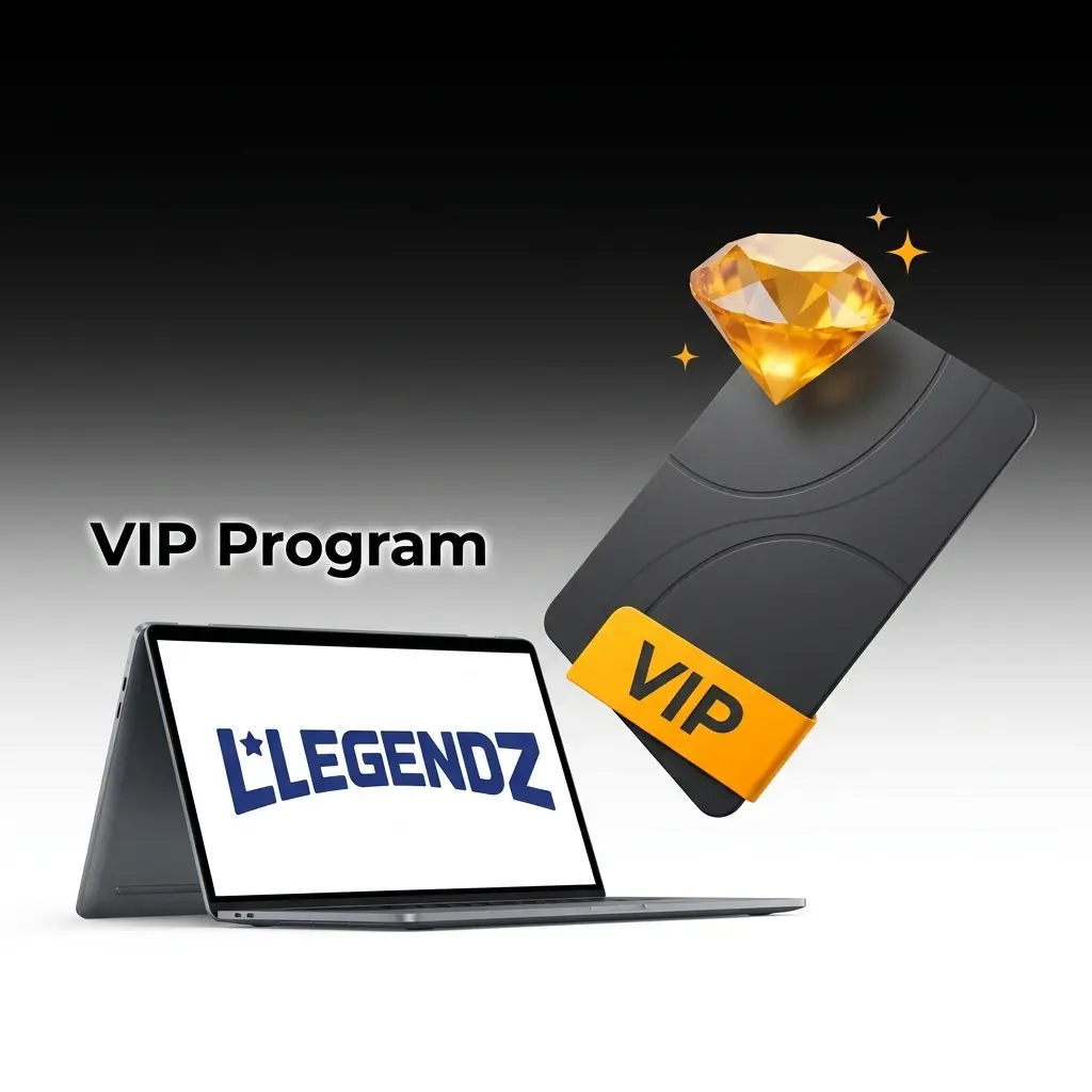 Legendz Casino tiered VIP program with six levels from Bronze to Diamond offering loyalty points and exclusive rewards