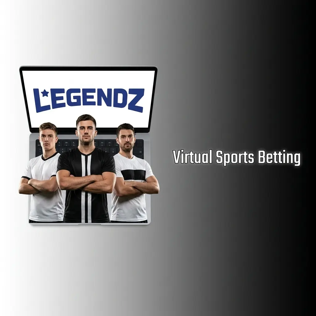 Computer-simulated virtual sports betting options at Legendz Casino including soccer, basketball, horse racing, and greyhounds
