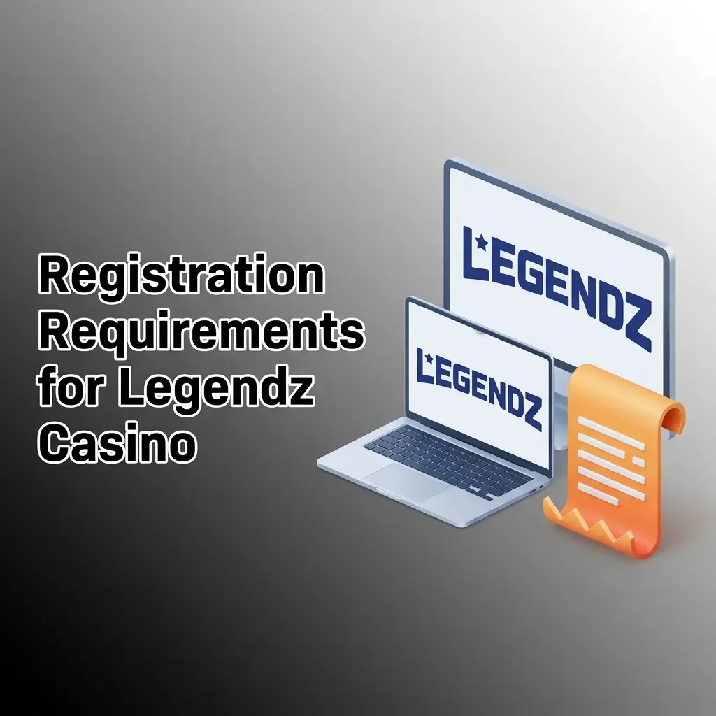 Legendz Casino registration requirements checklist showing age, location, ID verification, and account rules for US players