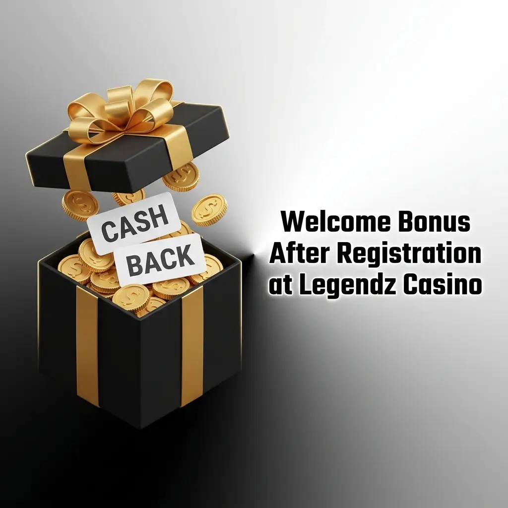 Legendz Casino welcome bonus offering 100% deposit match up to 1000 USD for casino and sports betting players